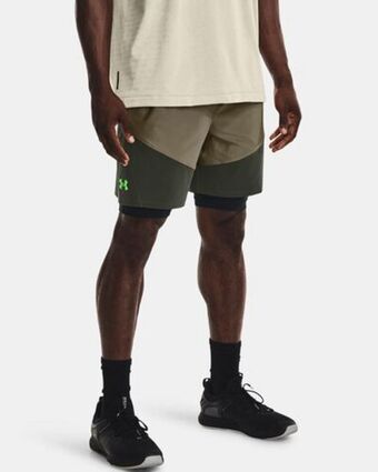 Under Armour Men's ua knit woven hybrid shorts offer