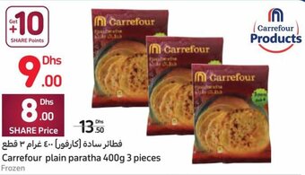 Carrefour Carrefour plain paratha 400g 3 pieces offer
