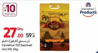 Carrefour Carrefour 1121 basmati rice XXL 5kg offer