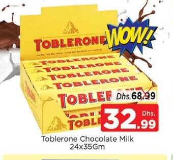Nesto Toblerone Chocolate Milk 24x35gm offer