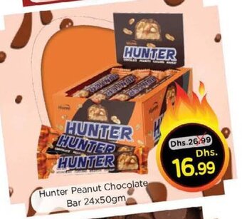 Nesto Hunter Peanut Chocolate Bar 24x50gm offer