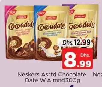 Nesto Neskers Asrtd Chocolate Date W.Almond 300g offer