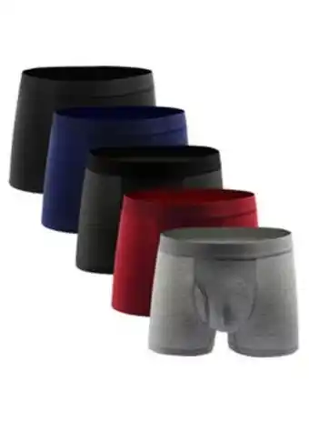 Noon 5-piece breathable boxers set multicolour offer