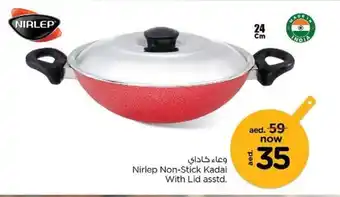 Nesto Nirlep Non-Stick Kadai with Lid asstd. offer