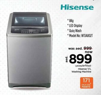 Nesto Hisense T/L Washing Machine offer