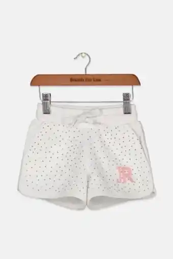 Brands For Less Toddlers girl textured pull on short, white offer