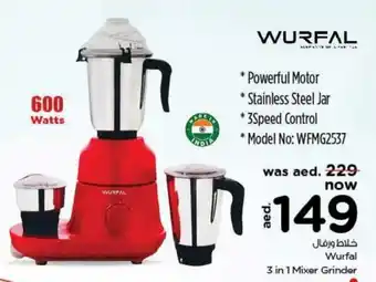Nesto Wurfal 3 in 1 Mixer Grinder offer