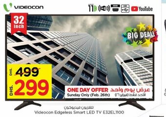 Nesto Videocon Edgeless Smart LED TV E32EL1100 offer