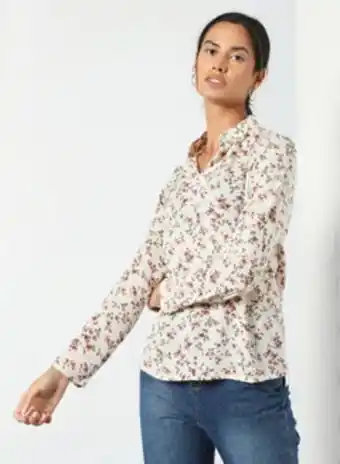 Noon V-neck floral print casual top multicolour offer