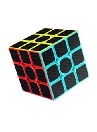 Noon Rubik's puzzle cube anti slip matte stickers round edges in black color 5.6x5.6x5.6cm offer