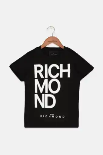 Brands For Less Kids boy crew neck short sleeve graphic t-shirt, black offer
