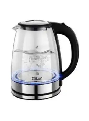 Noon 1.8 liter cordless glass body electric kettle with led glow indicator ck5138 clear offer