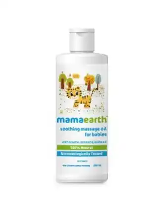Aster Pharmacy Mamaearth soothing massage oil for babies with sesame, almond and jojoba oil 200 ml offer