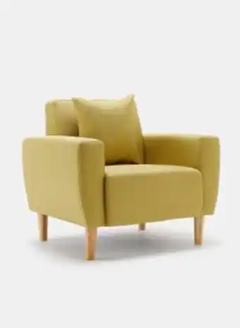 Noon Armchair - upholstered fabric green couch - 80 x 68 x 70 - relaxing sofa offer