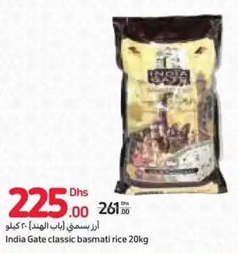 Carrefour India Gate classic basmati rice 20kg offer