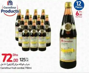 Carrefour Carrefour fruit cordial 710ml offer