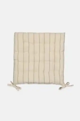 Brands For Less Stripe chair cushion 40 x 40 cm, beige and olive offer