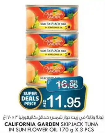 KM Trading California Garden Skipjack Tuna in Sun Flower Oil 170g x 3 pcs offer
