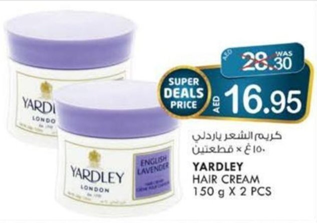 Yardley Hair Cream 150g x 2 pcs offer at KM Trading Yardley Hair Cream 150g x 2 pcs offer at KM Trading