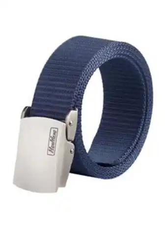 Noon Metal buckle closure belt navy blue/black offer