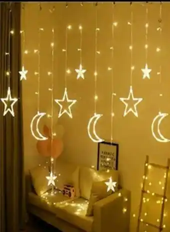 Noon Led stars and moons decorative light warm white 3meter offer