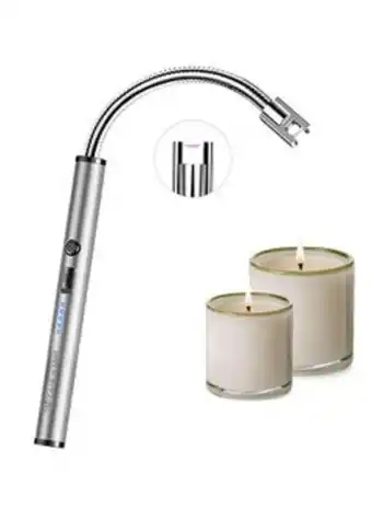 Noon Usb rechargeable electric arc lighter silver 27x8.4x3cm offer