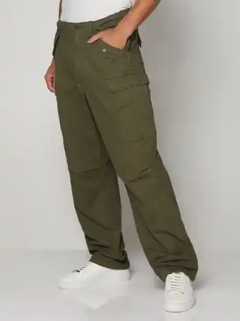 Relaxed utility cargo pants in gapflex with washwell