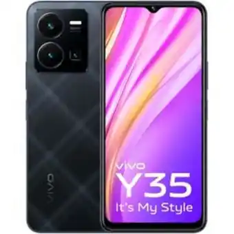 Jumbo Vivo y35 4g smartphone, black, 128gb offer