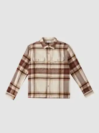 Teen 100% organic cotton flannel shirt