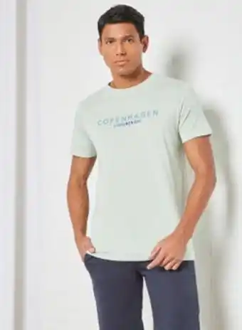 Noon Copenhagen print t-shirt blue offer