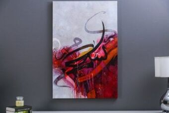 PAN Emirates Pan tajj-b hand painted calligraphy black/r offer