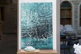 PAN Emirates Pan hija hand painted oil painting green/go offer
