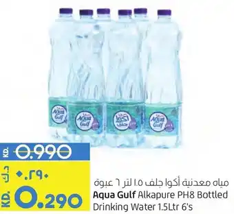 Lulu Hypermarket Aqua Gulf Alkapure PH8 Bottled Drinking Water 1.5Ltr 6's offer