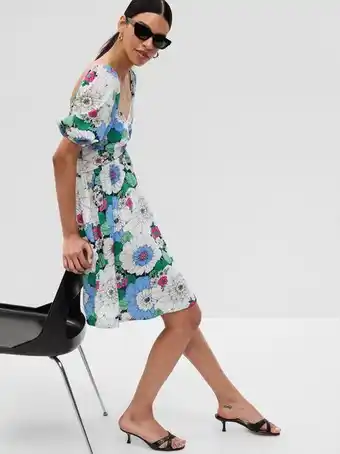 GAP Puff sleeve mini dress offer