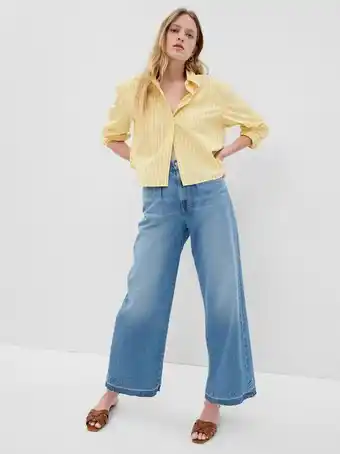 GAP 100% organic cotton cropped shirt offer