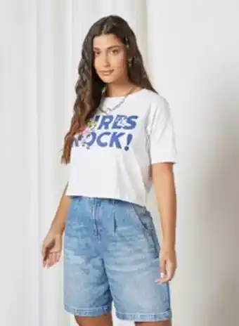 Noon Powerpuff cropped t-shirt white offer