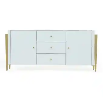 Homes R Us Lilly sideboard, white & gold offer