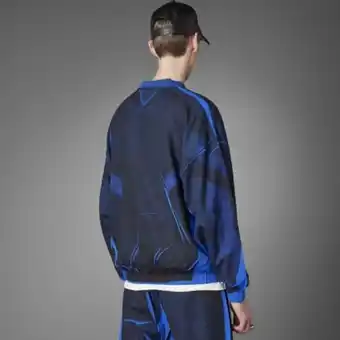 Adidas Blue version half-zip soccer silk track top offer
