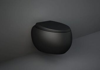 Rak Ceramics Rak-cloud rimless wall hung water closet matt black 560x400mm offer
