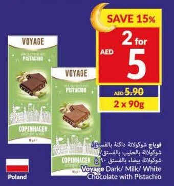Viva Voyage Dark/Milk/White Chocolate with Pistachio offer