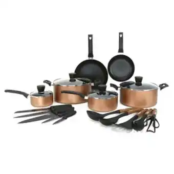 Lulu Hypermarket Chefline non stick cookware set 20pcs mk0320c offer
