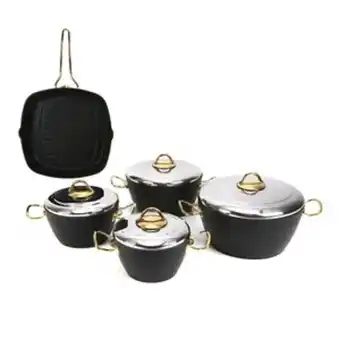 Lulu Hypermarket Bonera granite cookware valentino 9pc assorted color offer