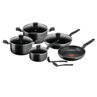 Lulu Hypermarket Tefal dark stone cookware set 11pcs b4915b85 offer