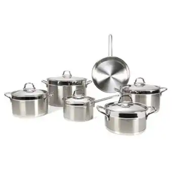 Lulu Hypermarket Vivaldi stainless steel cookware set anka 11pcs offer
