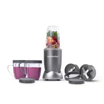 Lulu Hypermarket Nutribullet multi-function high speed blender 600 w, 9 piece accessories, gray, nbr-1212m offer