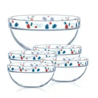 Lulu Hypermarket Luminarc stackable bowl allium n8950 5pcs offer