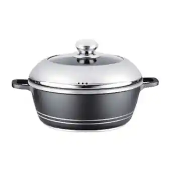 Lulu Hypermarket Chefline die cast cooking pot 36cm offer
