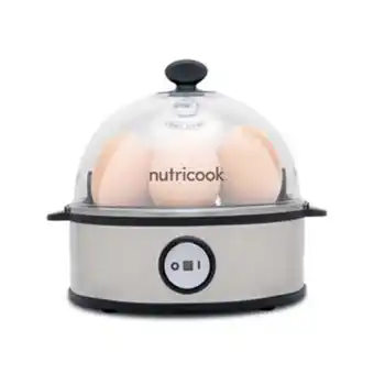 Lulu Hypermarket Nutricook rapid egg cooker, 7 egg capacity electric egg cooker for boiled eggs, poached eggs, scrambled eggs or omelettes wit offer
