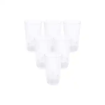 Lulu Hypermarket Crystal drops glass tumbler long yjf6010 6pcs offer