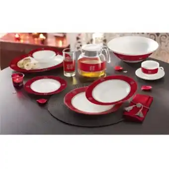 Lulu Hypermarket Luminarc opal dinner set essence rubis 45pcs 2517 offer